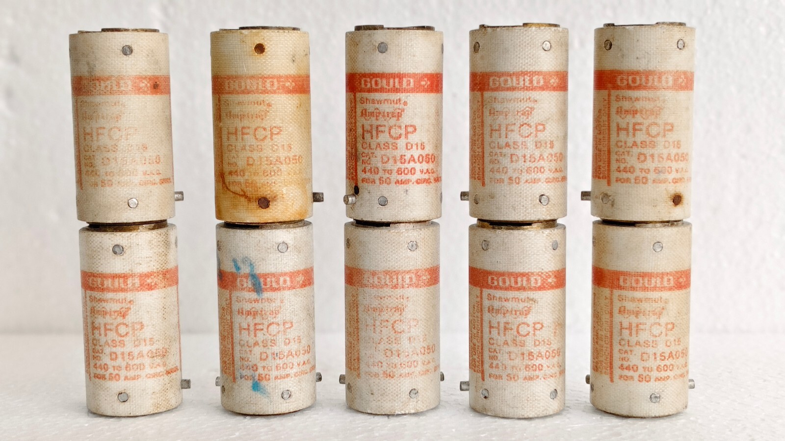 Gould Shawmut hfcp / HFCP D15A050 Fuse Lot of 10 Pcs